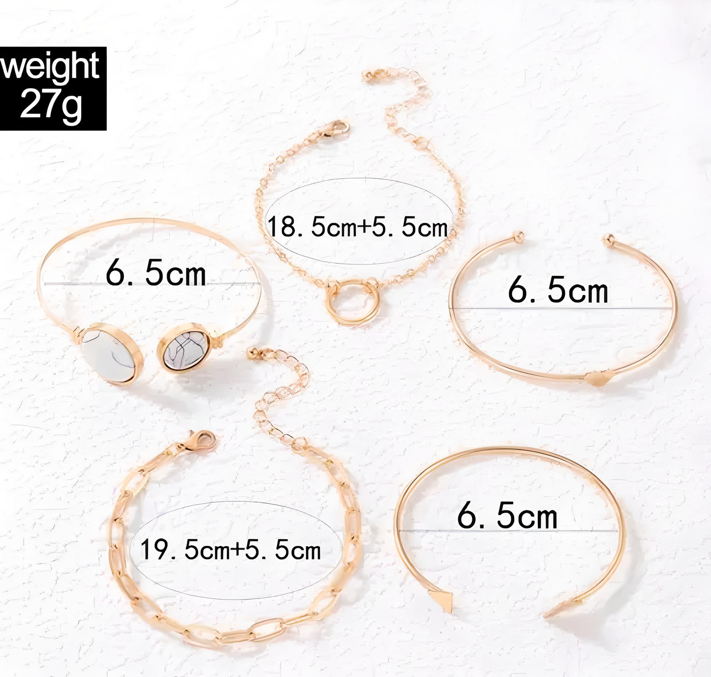 Jewels Galaxy Marvellous Gold Plated Multi-Strand Bracelet for Women 💫