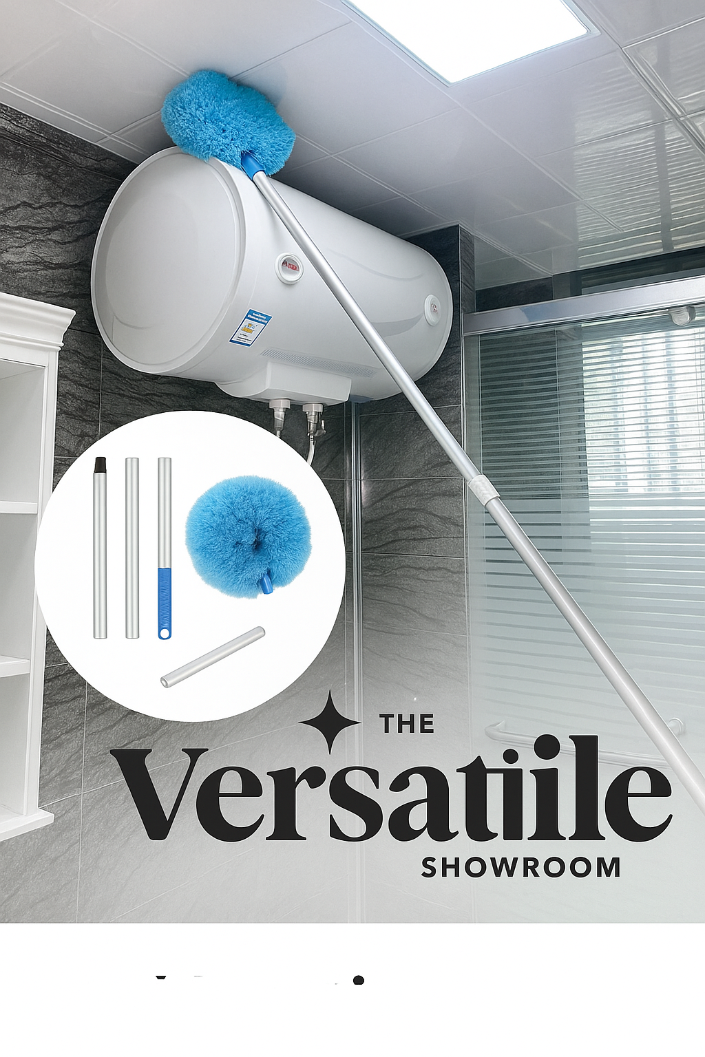 ✨ UltraFlex™ Extendable Washable Duster – Perfect for Ceiling Fans & Corners! ✨