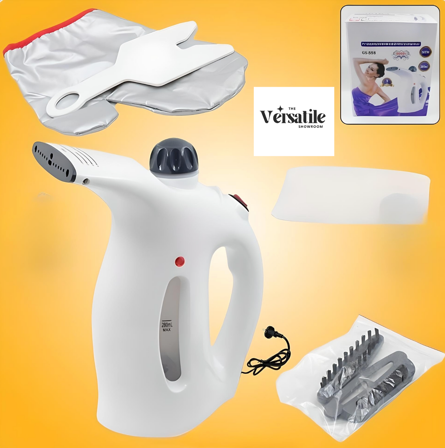 SteamPro 4-in-1 Handheld Garment & Facial Steamer