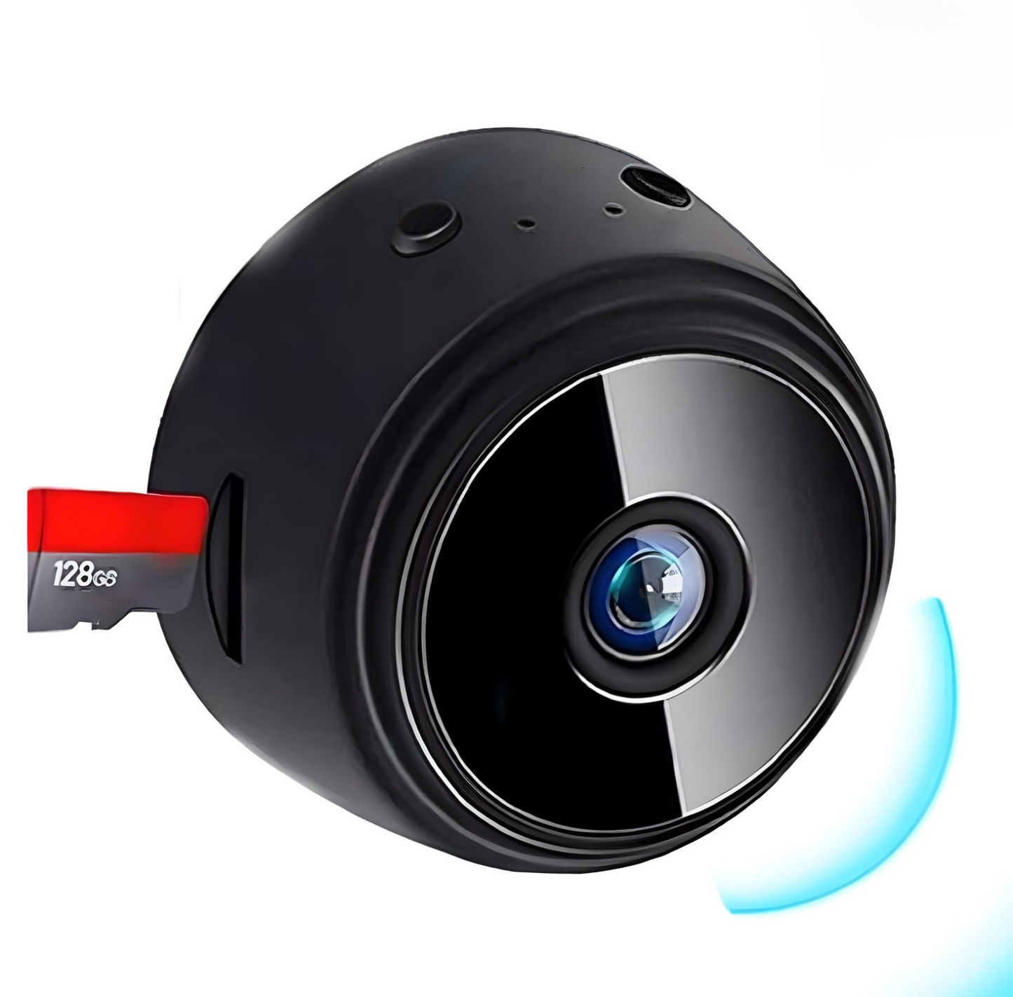 Portable Mini Wi‑Fi Security Camera (Black)
