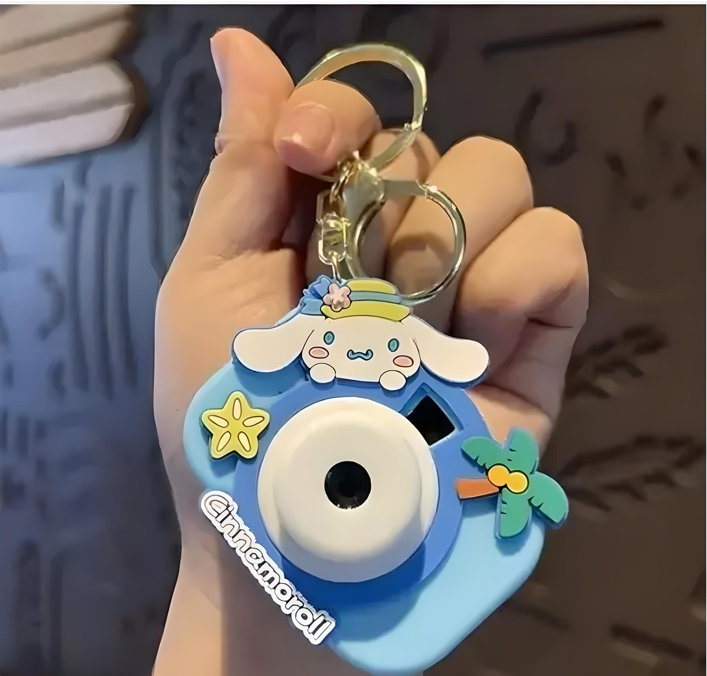 📸✨ Camera Projector Keychain for Kids – Cute Cartoon Mini Toy | Random Color | Pack of 1