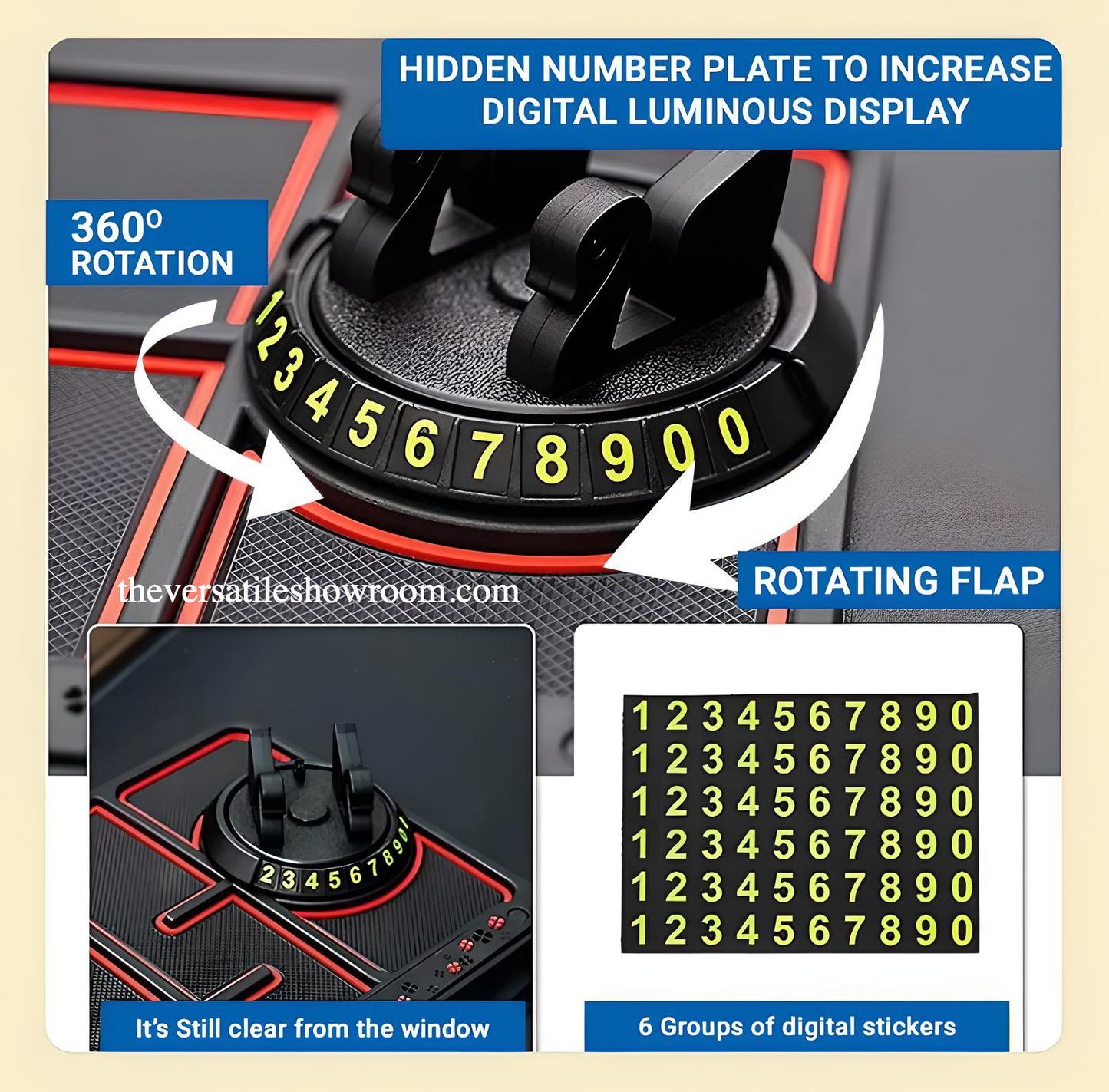🛡️ Versatile Home Car Dash Mat – The Ultimate All-in-One Dashboard Organizer!