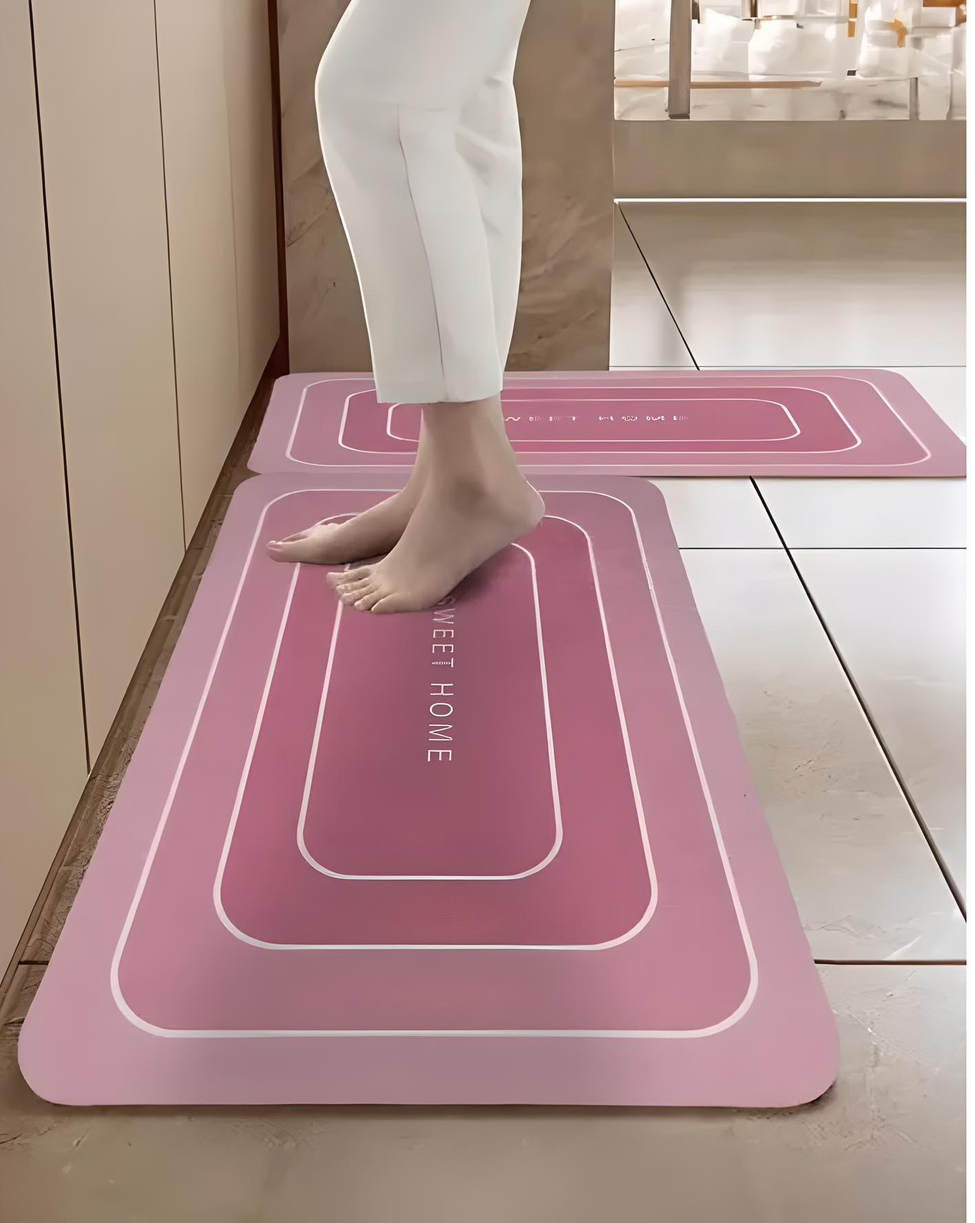 ✨ SoftStep Duo – 2 Pc Kitchen Mat Set | Waterproof • Non-Slip • Anti-Fatigue 🇮🇳
