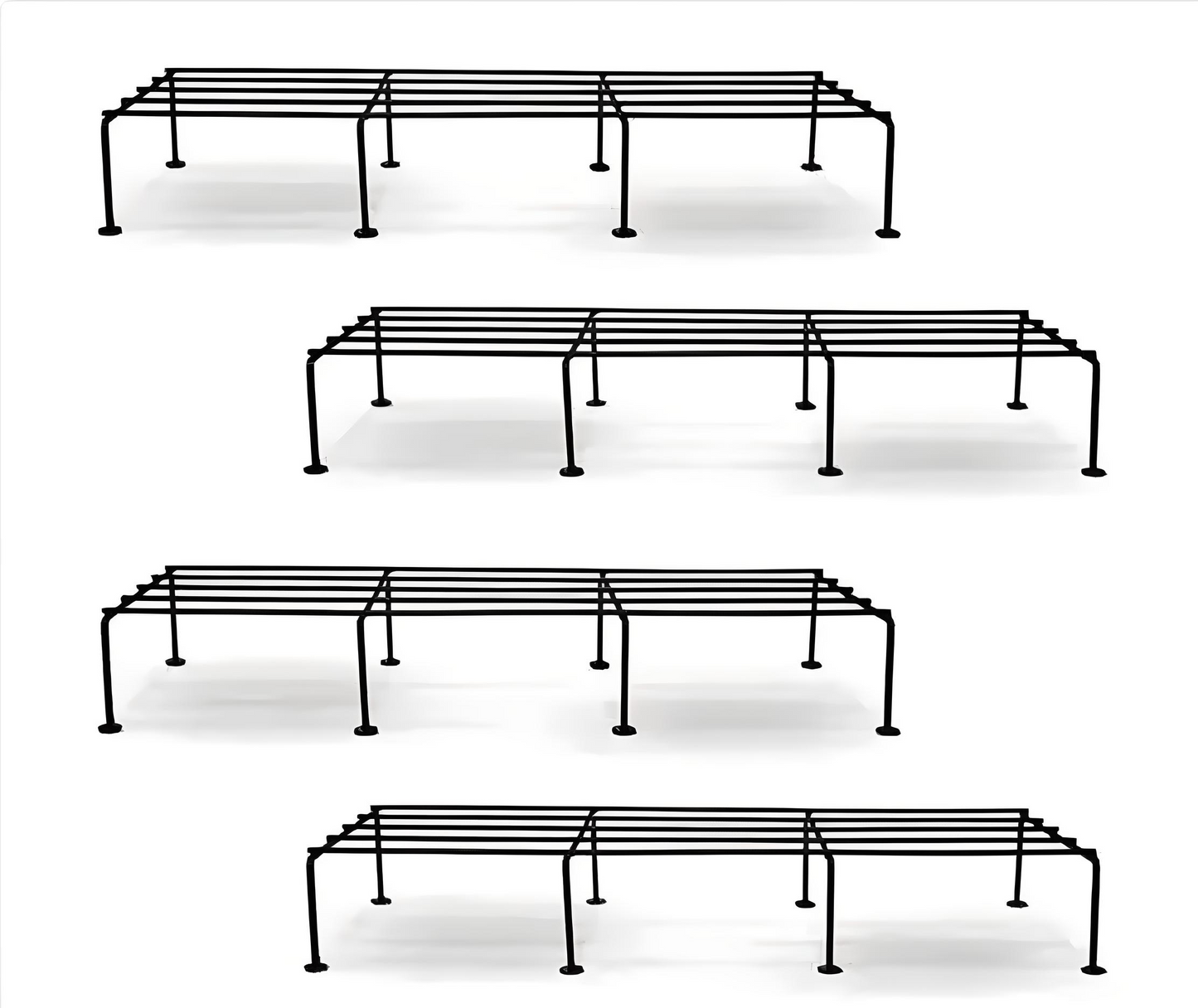 🪴 Durable Iron Plant Stand – Pack of 4 | Sleek & Sturdy Design