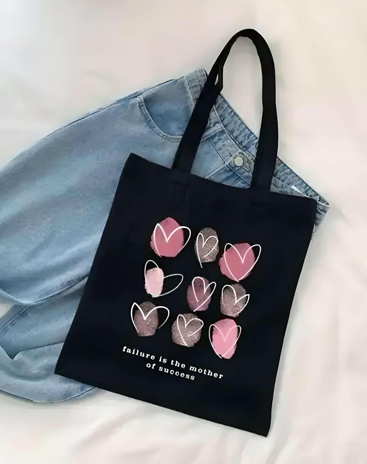 ๐ Stylish Printed Canvas Tote Bag for Women