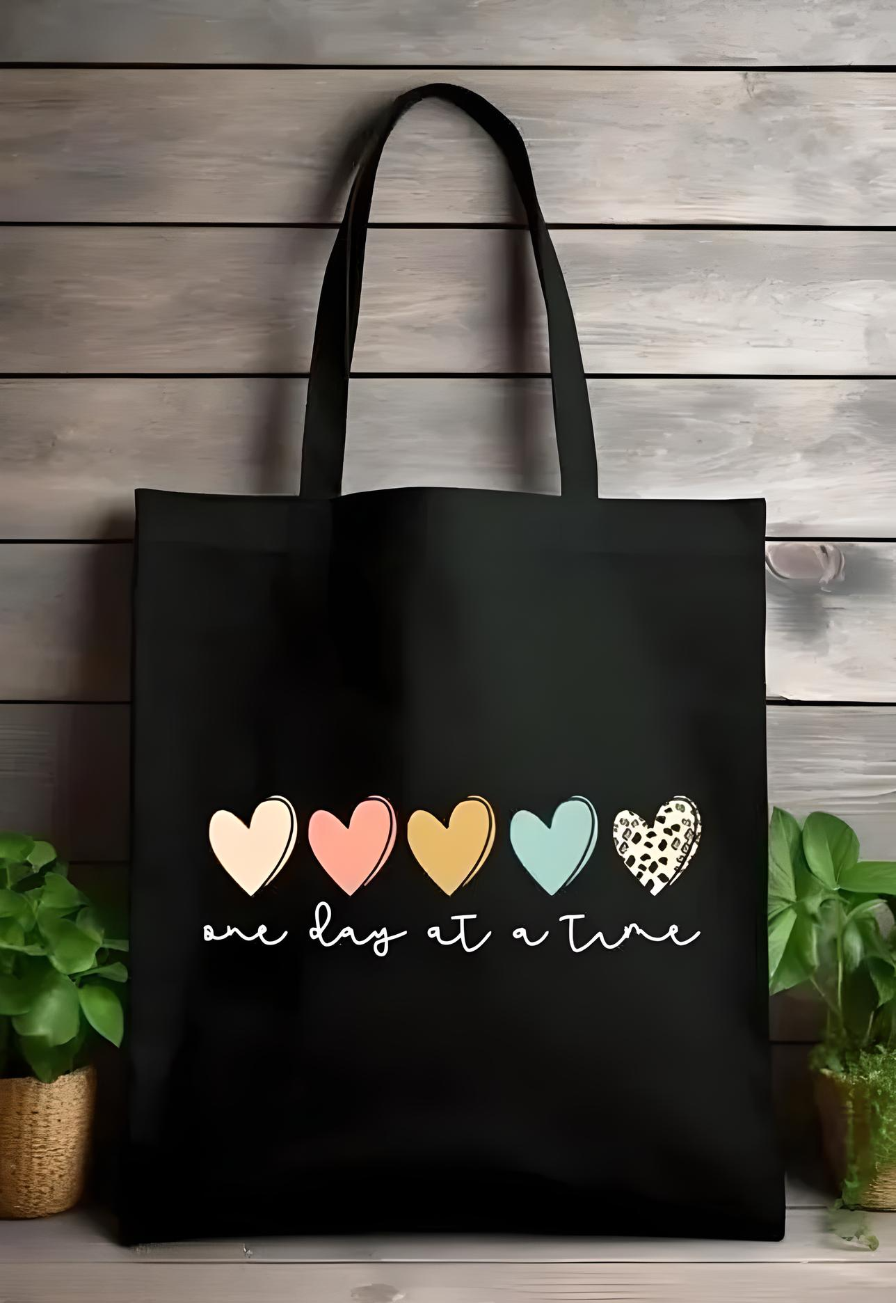 ๐ Stylish Printed Canvas Tote Bag for Women