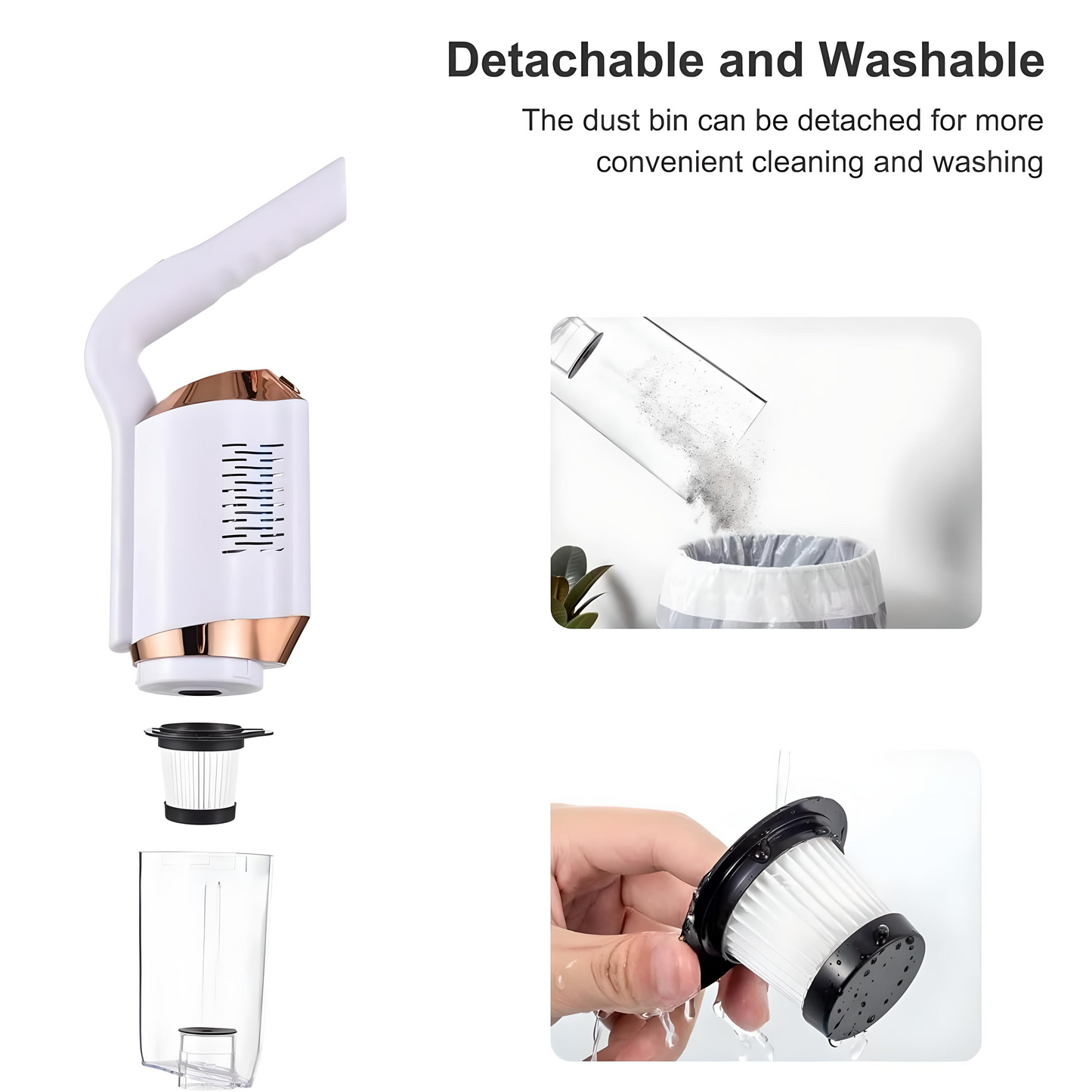 Portable Cordless Handheld Vacuum Cleaner All-in-one Machine