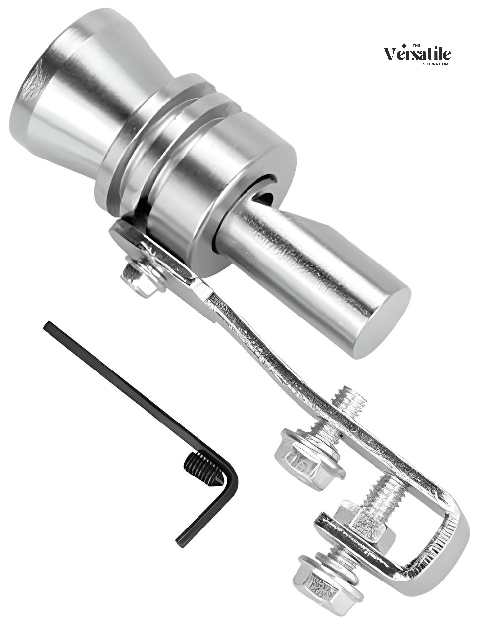 Medium Universal Turbo Sound Noise Exhaust Muffler Pipe Whistle Fake Valve