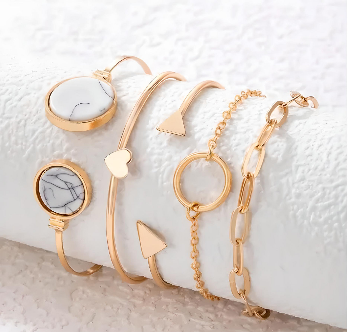 Jewels Galaxy Marvellous Gold Plated Multi-Strand Bracelet for Women 💫