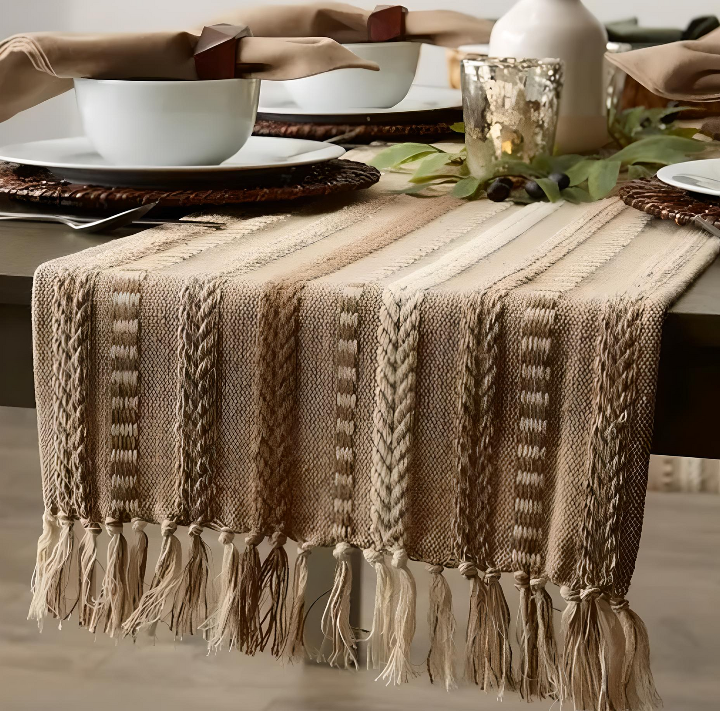 🪄 Handwoven Table Runners – Premium Cotton | 14x72 Inches