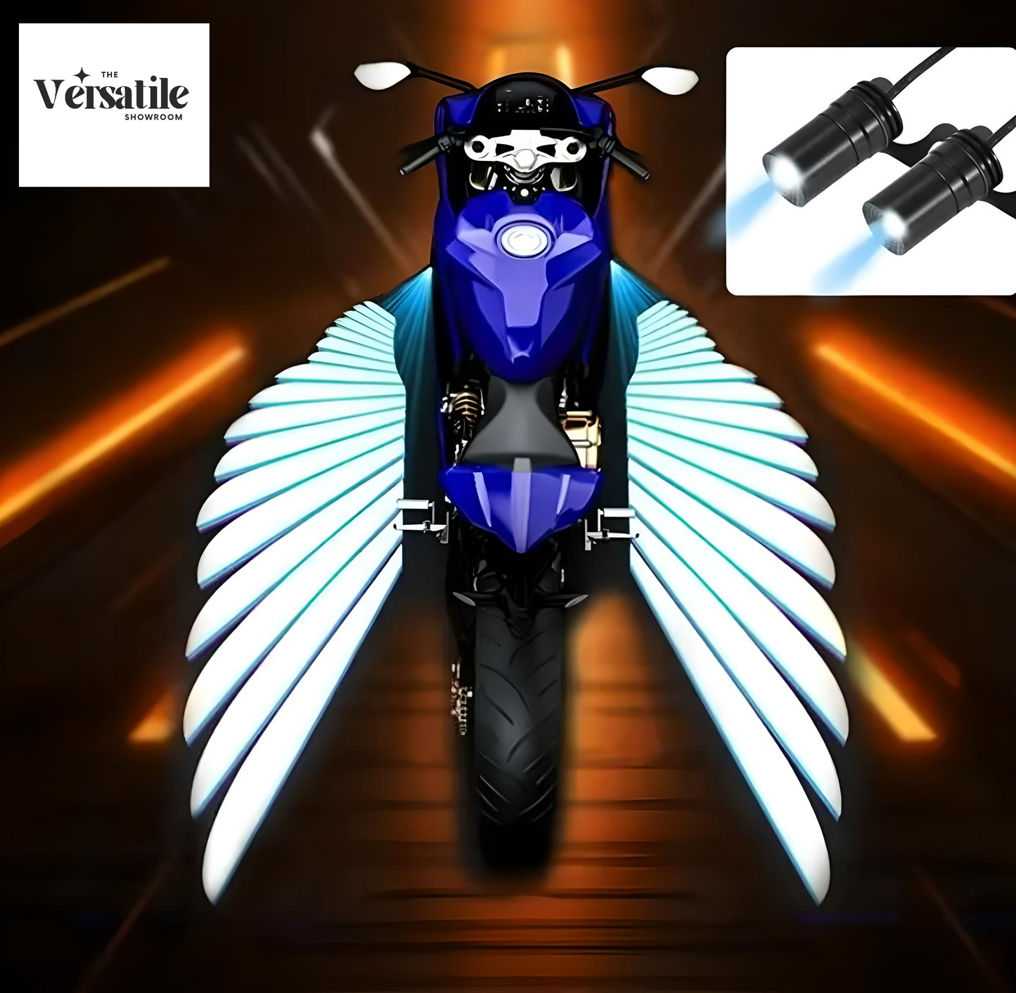 Motorcycle Angel Wing Projector Lights (Waterproof, 1 Pair)