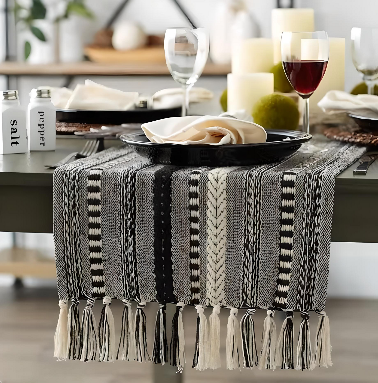 🪄 Handwoven Table Runners – Premium Cotton | 14x72 Inches