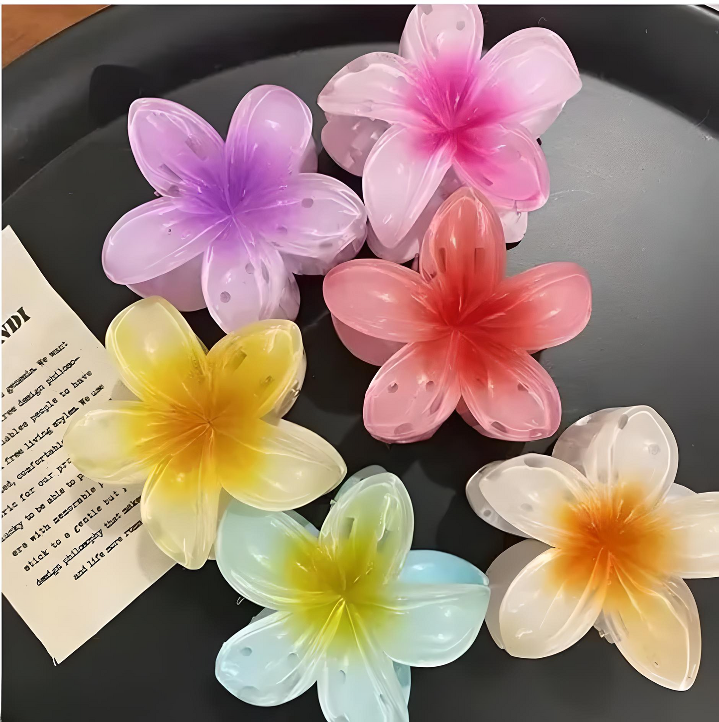 🌸 BlossomGrip – 9 Pcs Flower Claw Hair Clips Set for Women & Girls 🌸