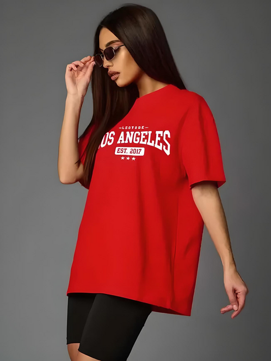 Leotude StreetFit – Premium Cotton Blend Oversized Tee