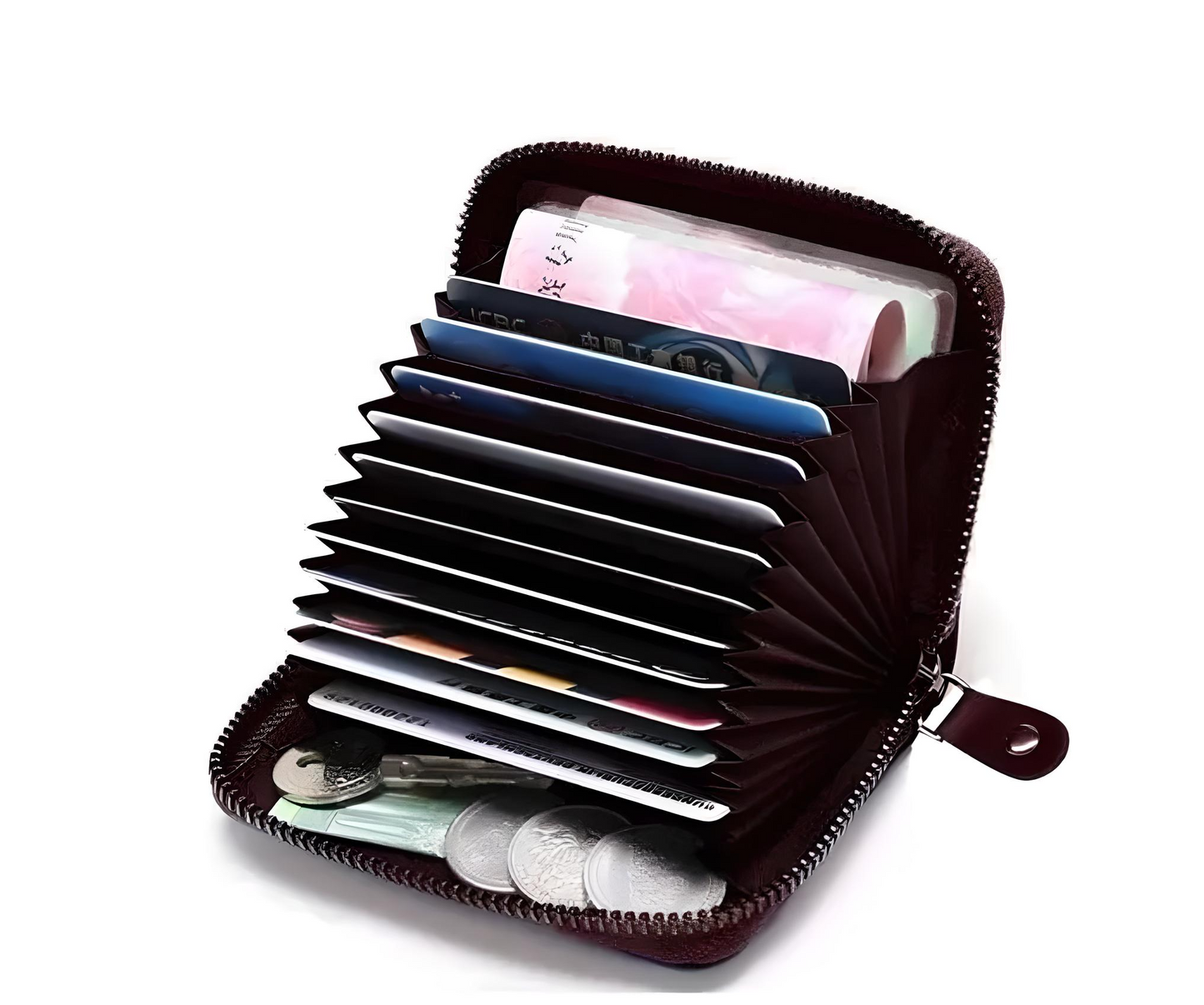 CardMate Luxe – Slim PU Leather Card Holder for Men & Women