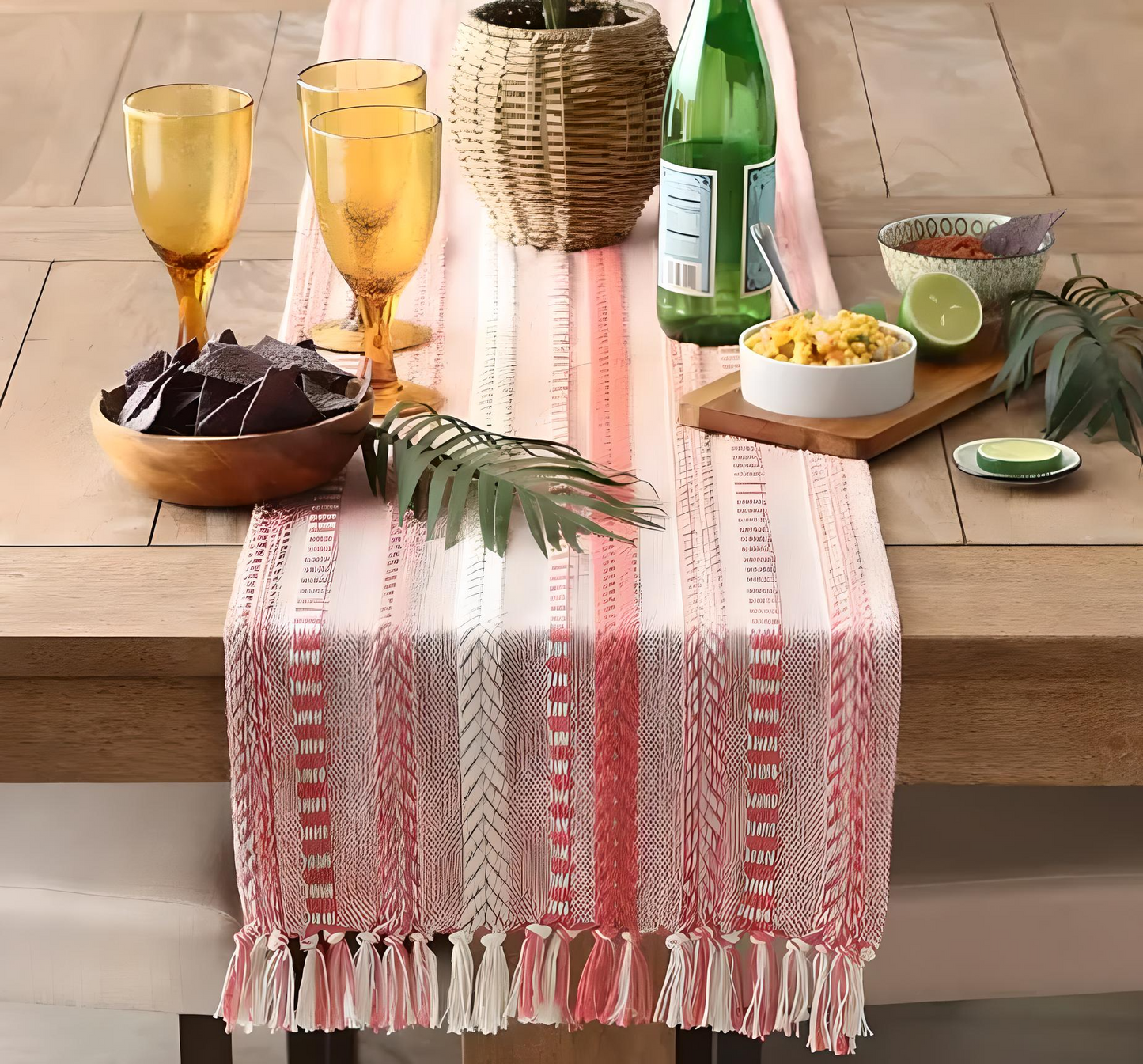 🪄 Handwoven Table Runners – Premium Cotton | 14x72 Inches