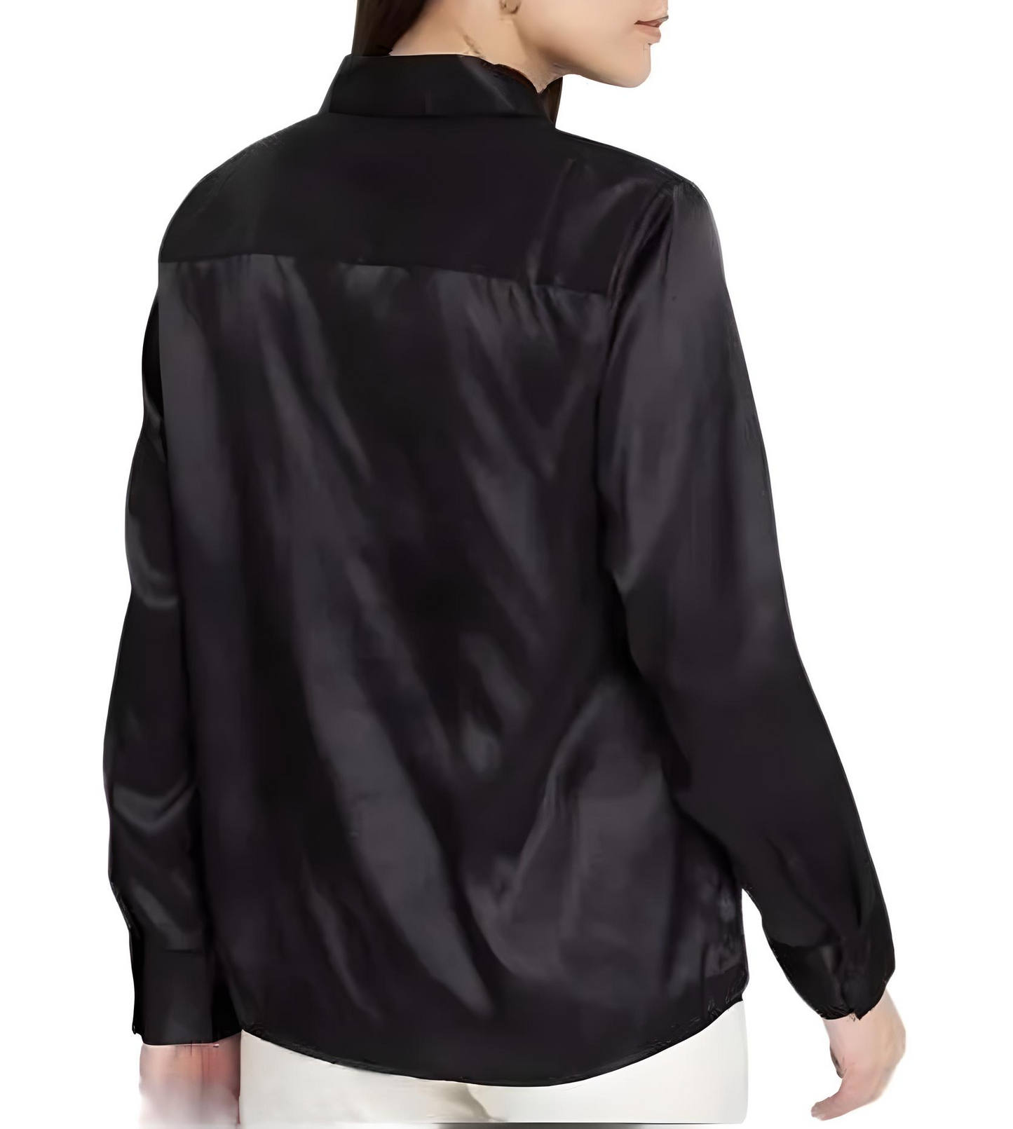 🖤 Black Casual Satin Shirt – Sleek, Stylish & Versatile