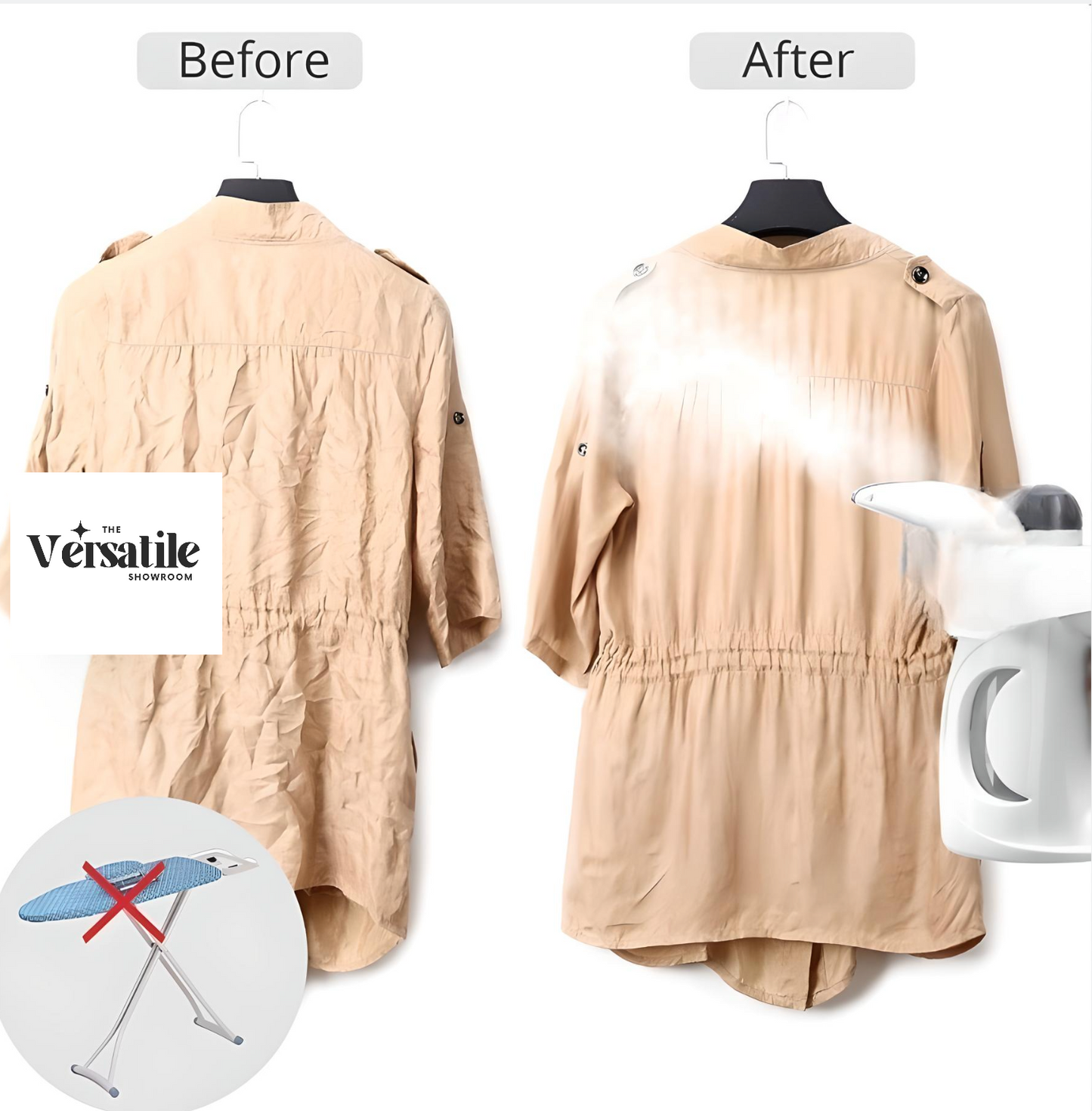 SteamPro 4-in-1 Handheld Garment & Facial Steamer