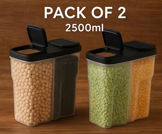 Multipurpose Airtight Kitchen Storage Container Set – 2 & 4 Section