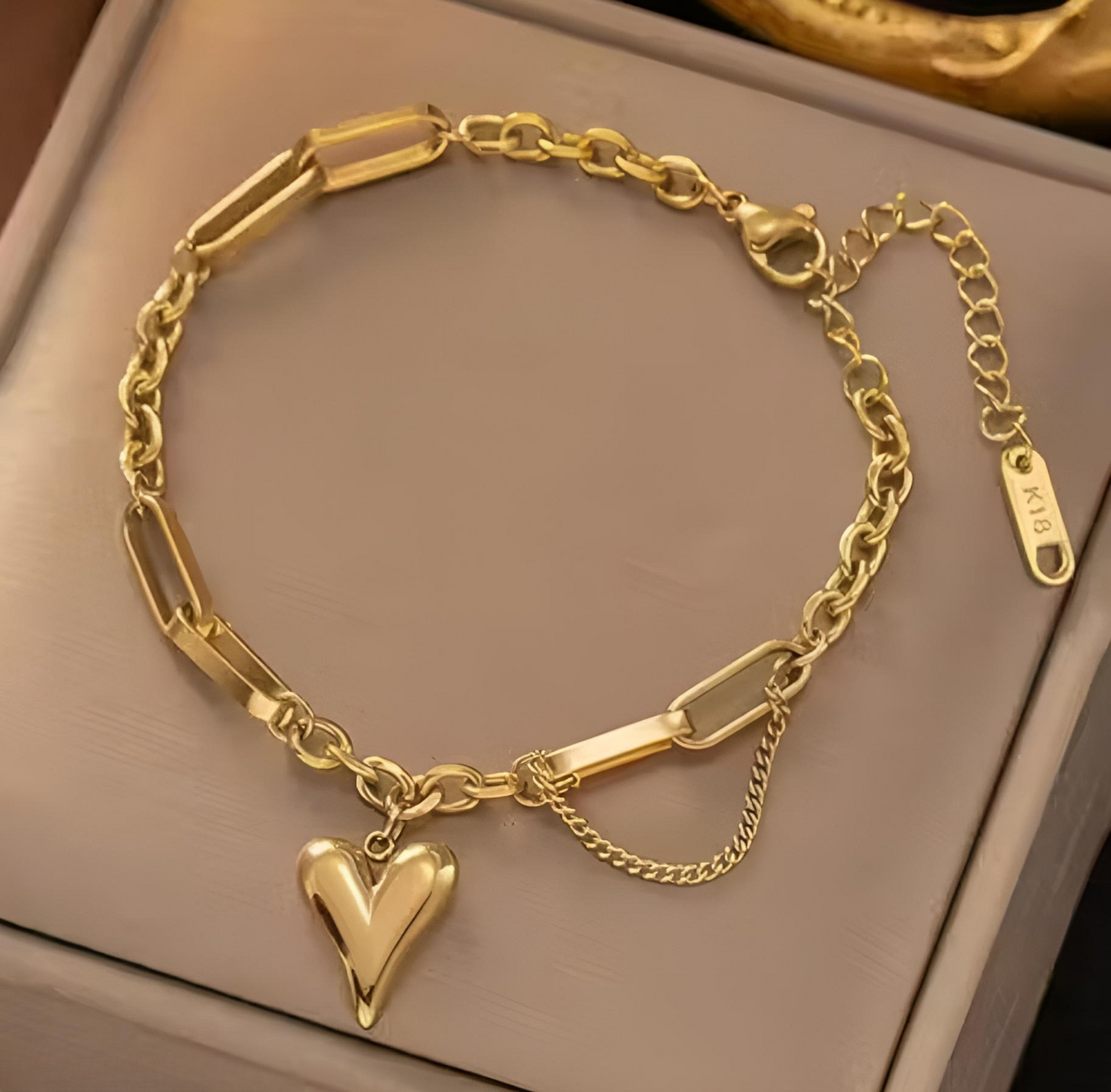 ✨ Jewels Galaxy Gold-Plated Evil Eye Cuff Bracelet