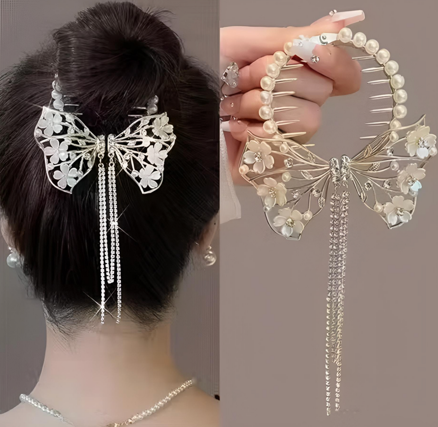 Tropical Bloom – 4-Piece Hawaii Beach Floral Claw Clips  🌺🏝️