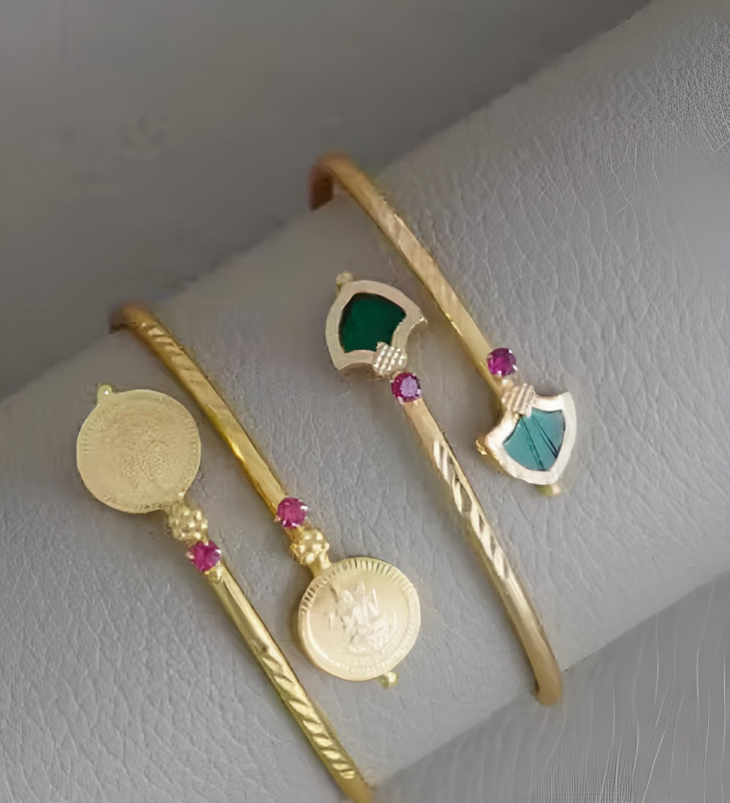 ✨ Jewels Galaxy Gold-Plated Evil Eye Cuff Bracelet