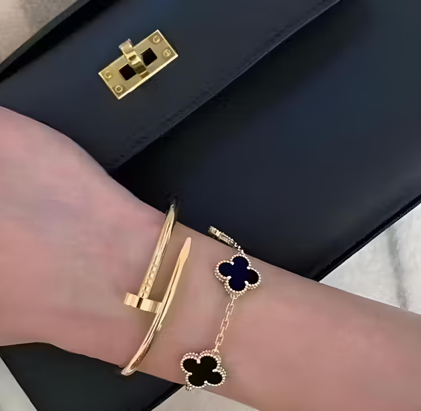 ✨ Jewels Galaxy Gold-Plated Evil Eye Cuff Bracelet