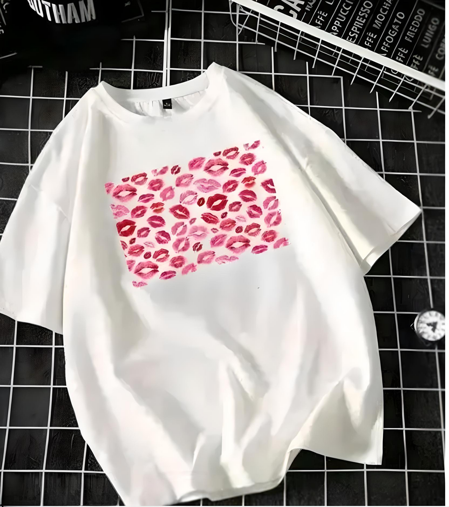 PrettyVibe – Printed Oversized Cotton Tee