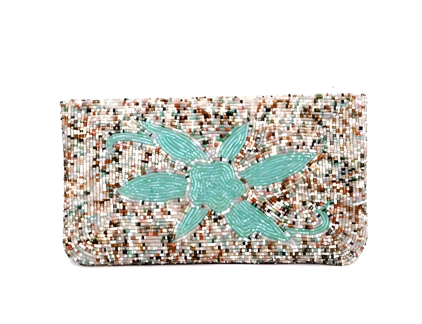 ✨ Pearl Empress Beaded Clutch – Multicolour Handcrafted Elegance for Women ✨
