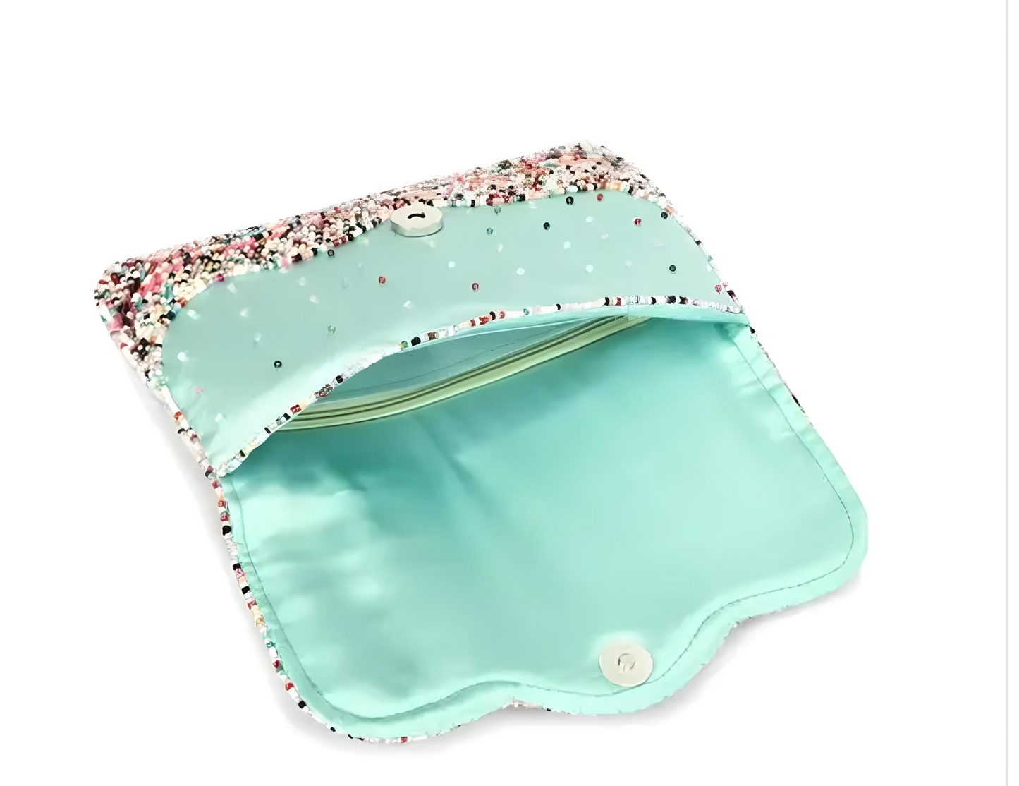 ✨ Pearl Empress Beaded Clutch – Multicolour Handcrafted Elegance for Women ✨