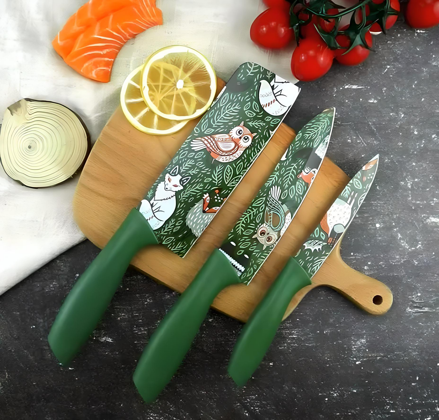 🔪 ChefPro 3X – Premium Stainless Steel Knife Set for Kitchen & Outdoor Use