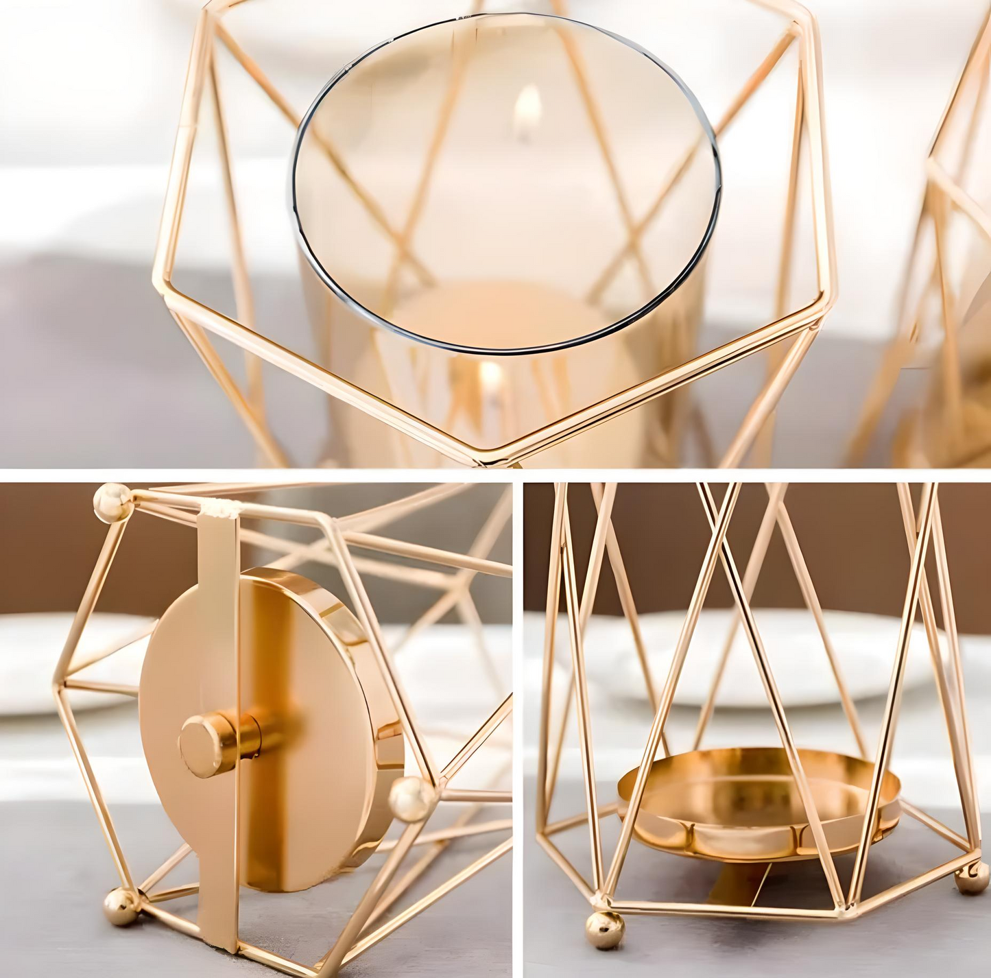 Yellow Charm – Metal Table Vase