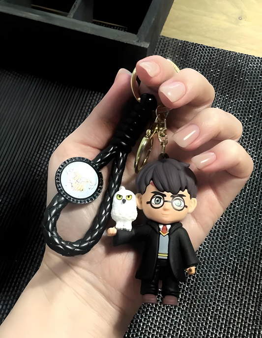 🧙‍♂️ Harry Potter Keychain with Hedwig Owl 🦉