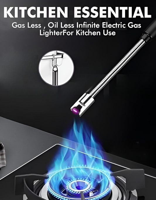 Rechargeable Electric Gas & Candle Lighter | USB Charging | Flameless Kitchen Lighter (Pack of 1)