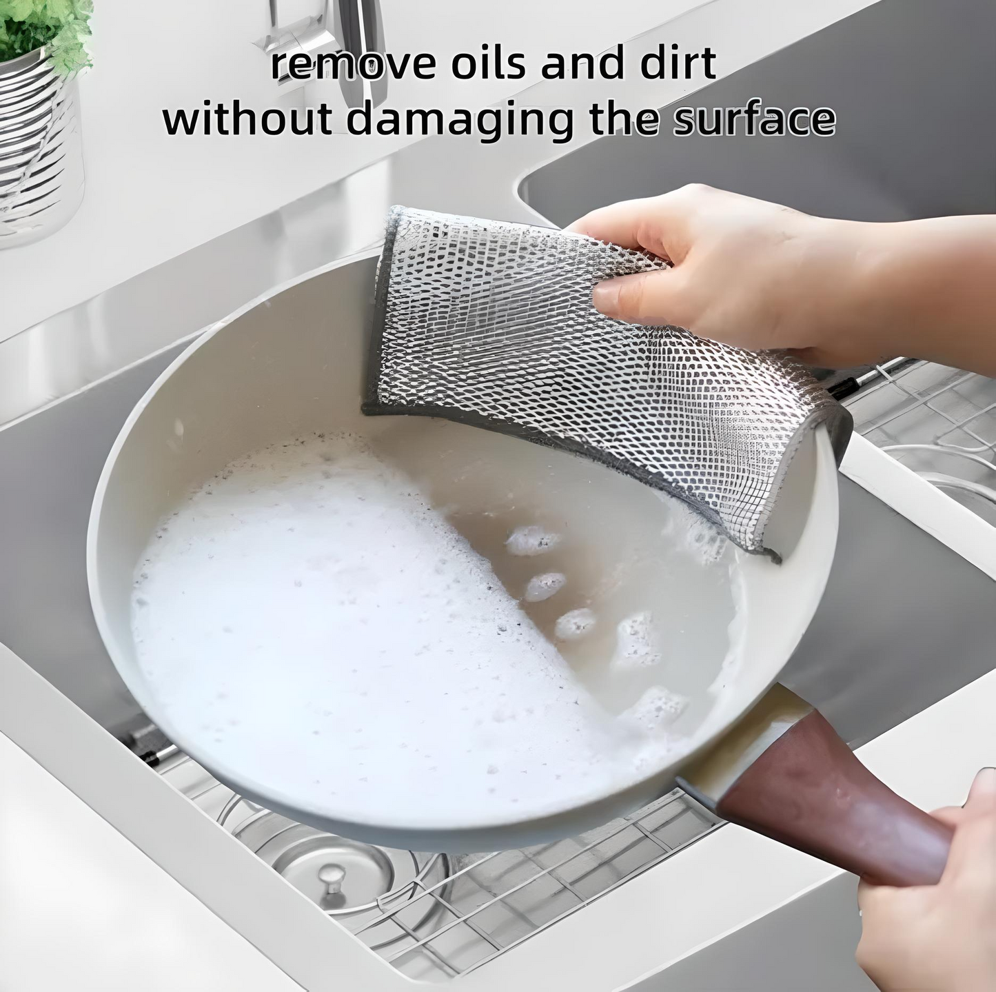 ✨ 6 Pack Non-Scratch Dishcloths – Multipurpose Microfiber Cleaning Rags for Kitchen & Home 🧽🌿