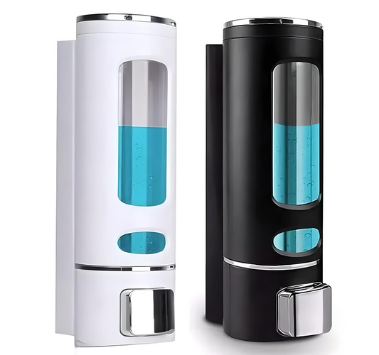 Wall Mount Liquid Soap Dispenser – Pack of 2 (Black & White)