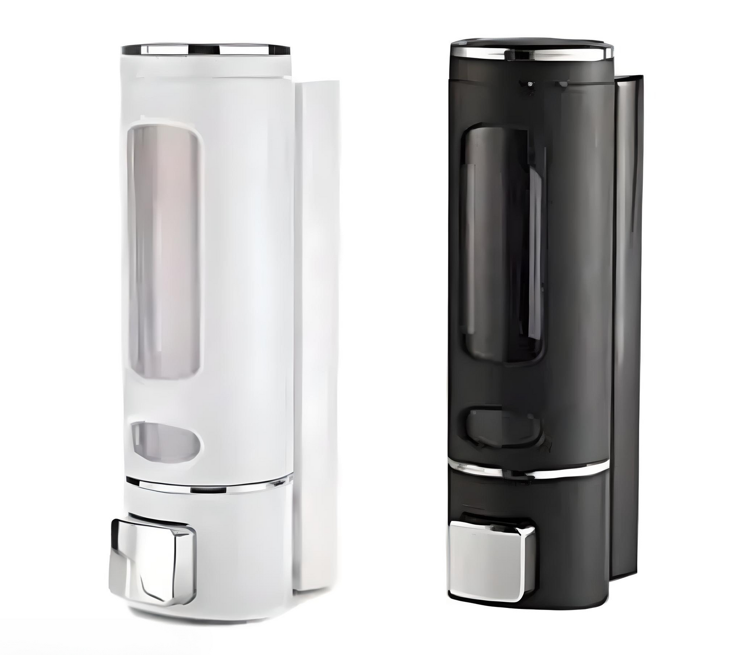 Wall Mount Liquid Soap Dispenser – Pack of 2 (Black & White)