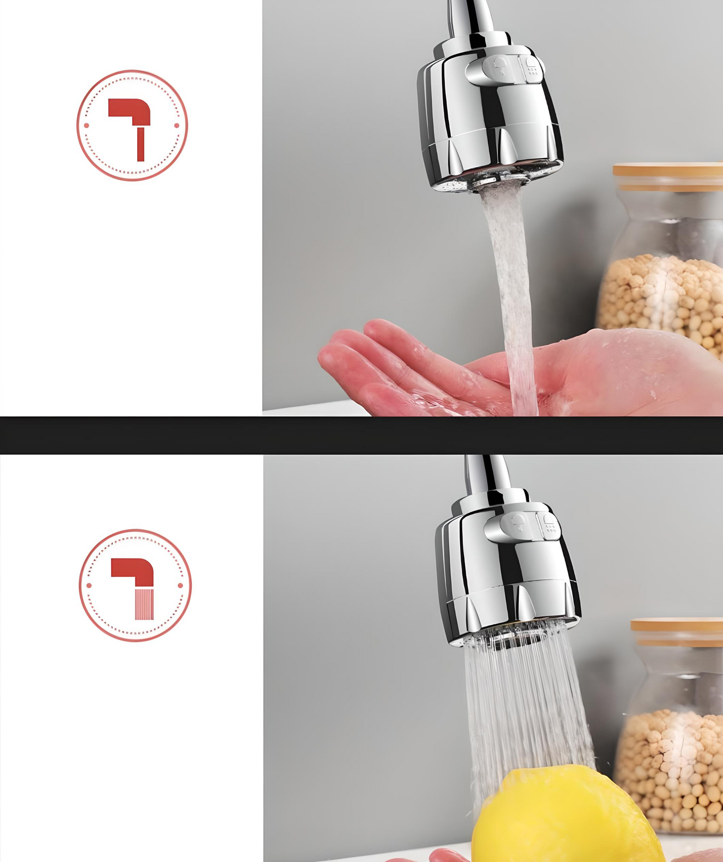 🌀 AquaSpin 360 Faucet Sprayer – Rotatable Kitchen Essential!