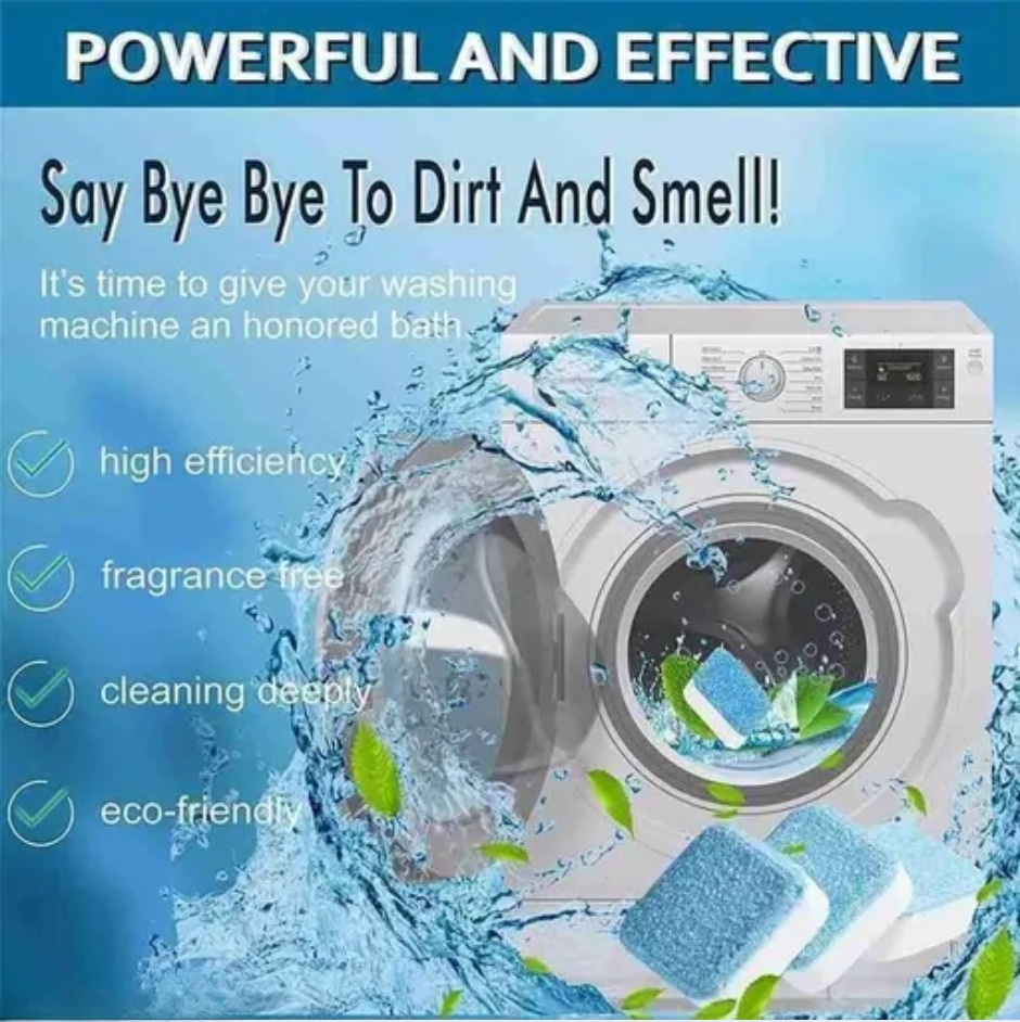 Washing Machine Tank Cleaner Tablets – Pack of 20